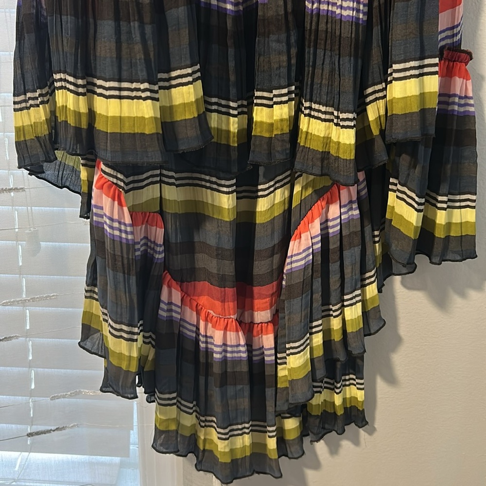 Free People High Low Crinkle skirt size XS - Picture 4 of 7